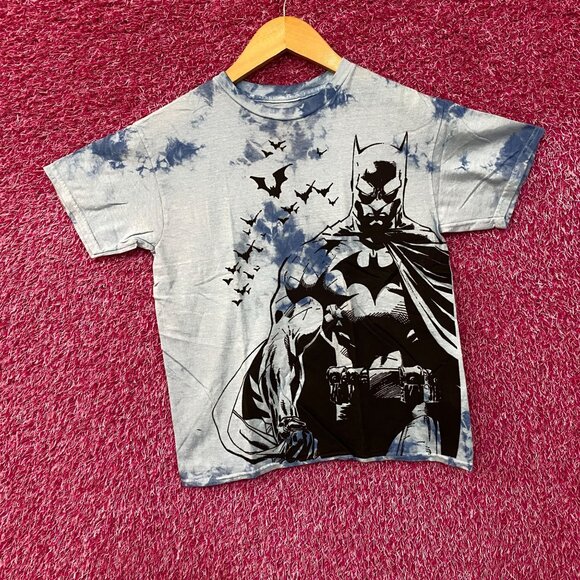 Batman Bat Silhouettes Tie Dye T-Shirt Small - Picture 3 of 4